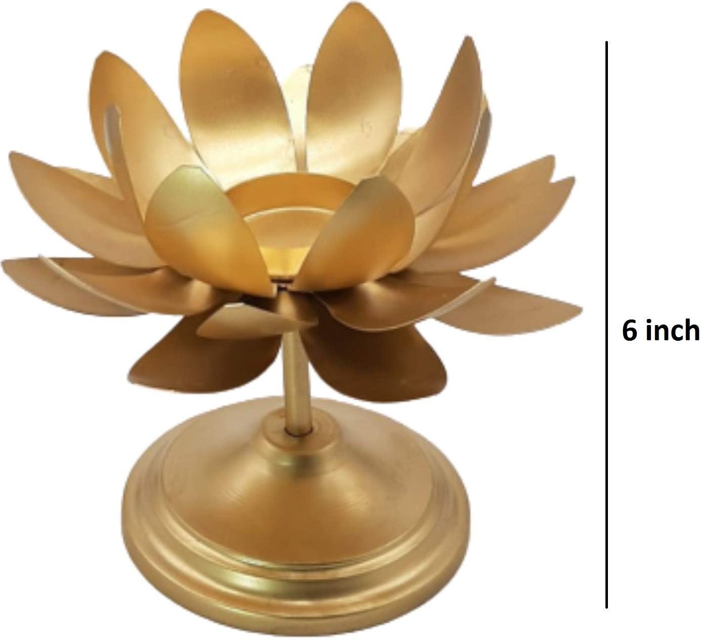 SILVER PLATED TWISTED LOTUS TEA LIGHT HOLDER