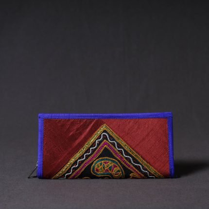 Kutchi Embroidery Mirror Work Clutch