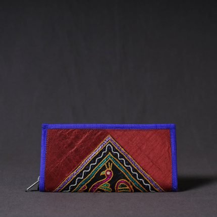 Kutchi Embroidery Mirror Work Clutch