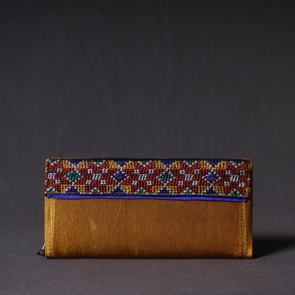Kutchi Embroidery Mirror Work Clutch