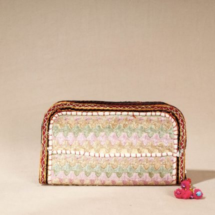 Khambadiya Patchwork Cotton Clutch Wallet