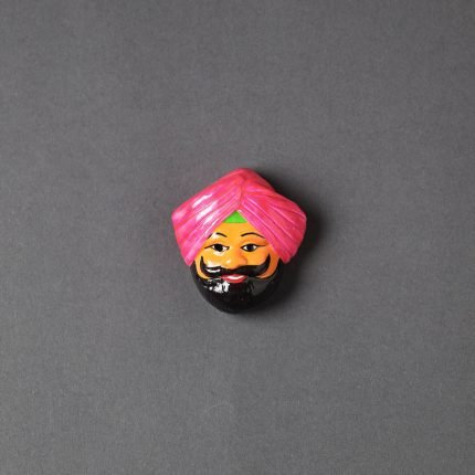 Handpainted Terracotta Face Magnet