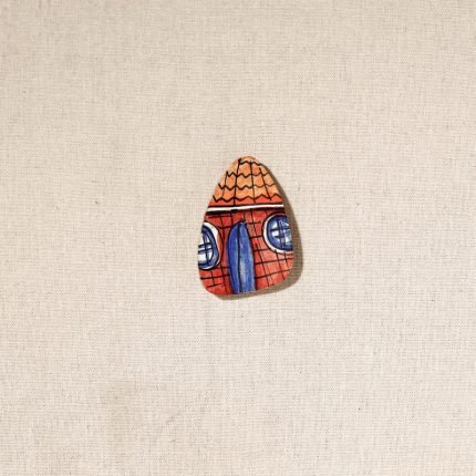 Kerala Mural Hand Painted Bamboo Fridge Magnet