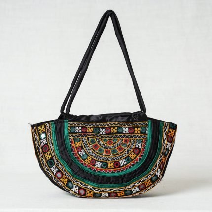 Kutchi Embroidery Mirror Work Shoulder Bag