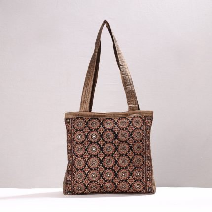 Kutch Neran Hand Embroidery Silk Shoulder Bag