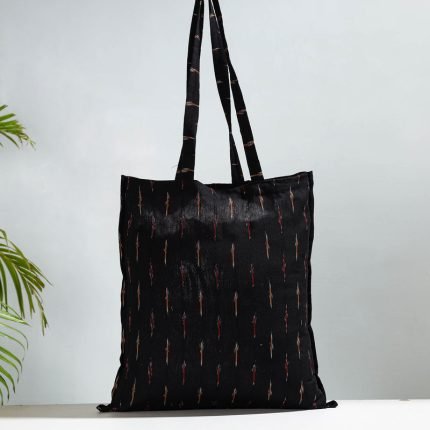 Pochampally Ikat Weave Cotton Jhola Bag