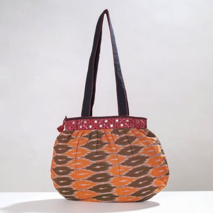 Lambani Mirror Work Hand Embroidery Cotton Shoulder Bag