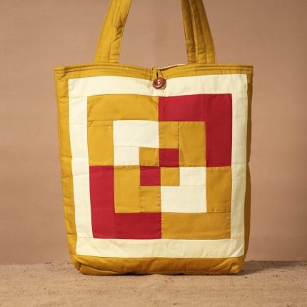 Patchwork Quilted Cotton Square N Square Shoulder Bag