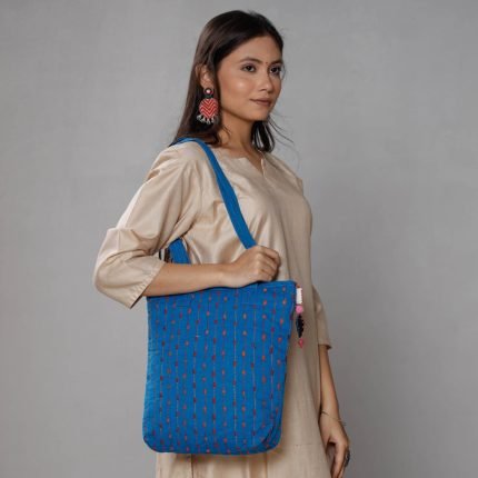Kantha Work Silk Cotton Tote Bag