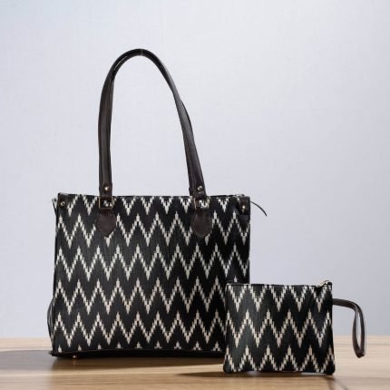 Kutch Cotton Running Sticth Shoulder Bag (Set of 2)