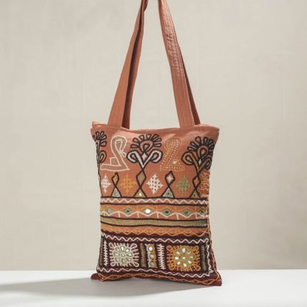 Kala Raksha Rabari Hand Embroidered Cotton Shoulder Bag
