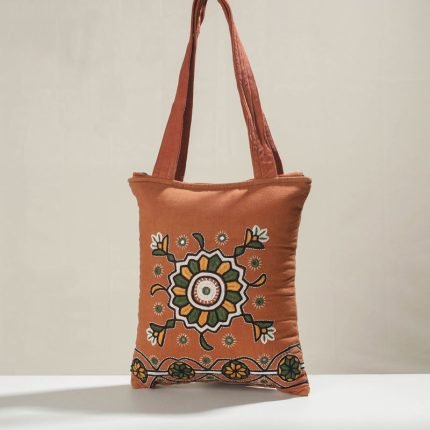 Kala Raksha Pakko Hand Embroidered Cotton Shoulder Bag