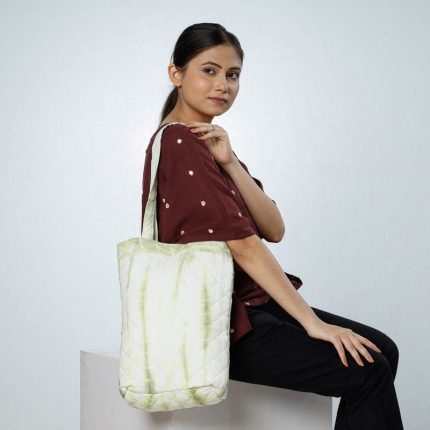 Quilted Sanganeri Block Printed Shoulder Bag