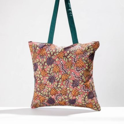 Jhola Bag - Hand-painted Kalamkari Natural Dyed Cotton