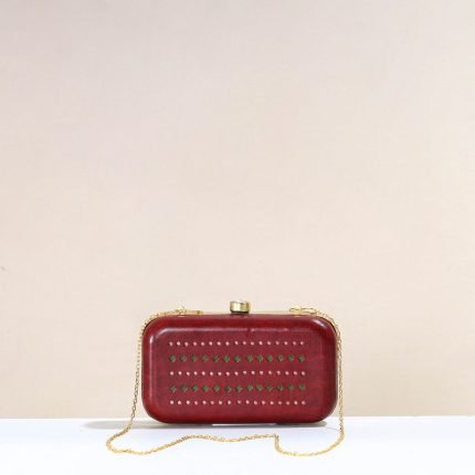 Handcrafted Kutch Leather Clutch / Sling Bag
