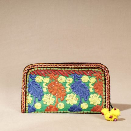 Khambadiya Patchwork Cotton Clutch Wallet