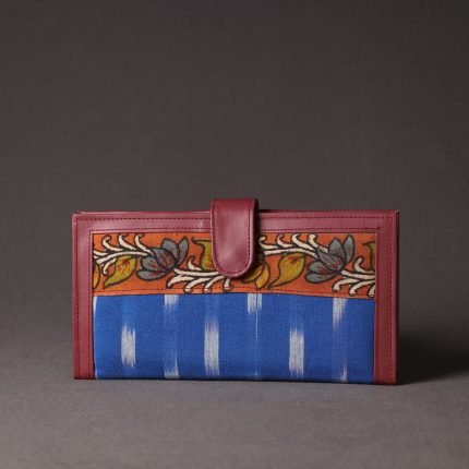 Handpainted Kalamkari Natural Dyed Cotton Clutch