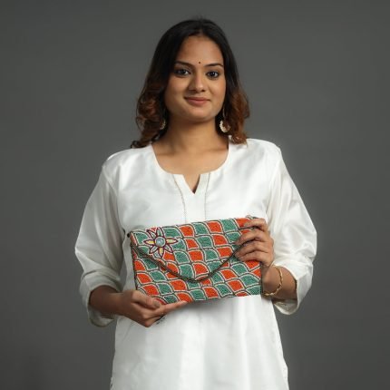 Handmade Bead Work Clutch