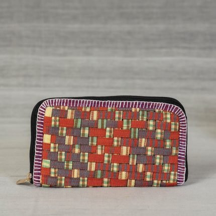 Gamcha Fabric Handmade Clutch Wallet by Rangila Dhaga
