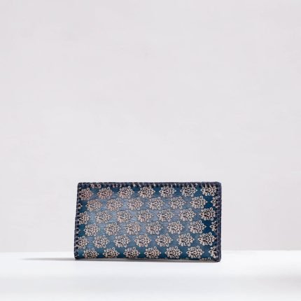 Handcrafted Kantha Embroidery Leather Wallet