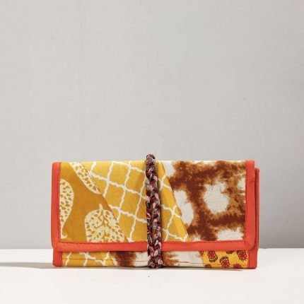 Patchwork Cotton Multipurpose Three Fold Wallet