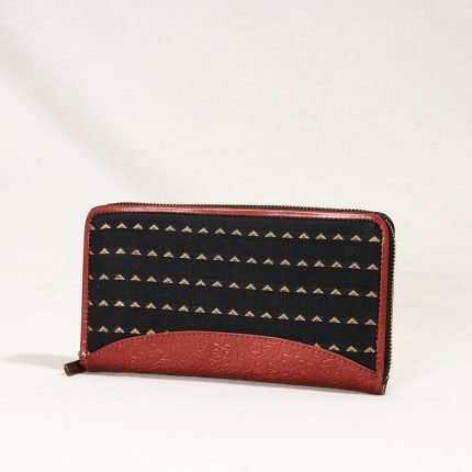 Handcrafted Jacquard Weave Leather Wallet