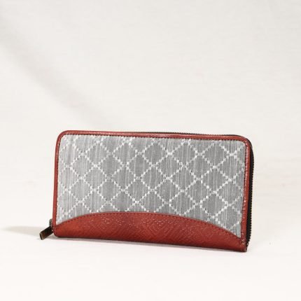 Handcrafted Jacquard Weave Leather Wallet