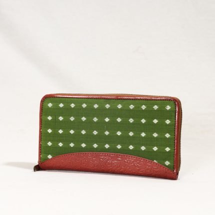 Handcrafted Jacquard Weave Leather Wallet