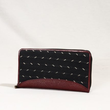 Handcrafted Jacquard Weave Leather Wallet