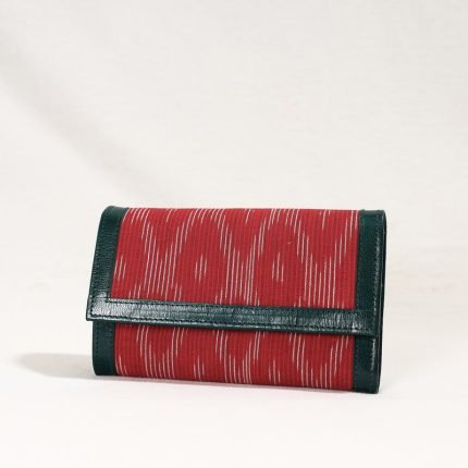 Handcrafted Ikat Weave Leather Wallet