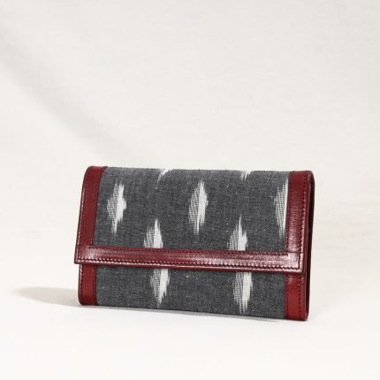 Handcrafted Ikat Weave Leather Wallet