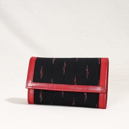 Handcrafted Ikat Weave Leather Wallet