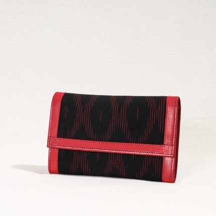 Handcrafted Ikat Weave Leather Wallet