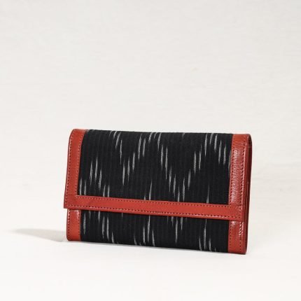 Handcrafted Ikat Weave Leather Wallet
