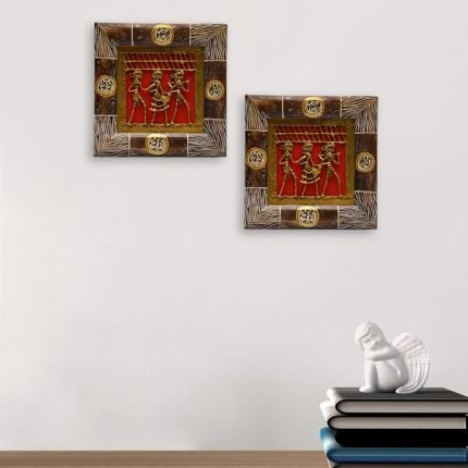 Dhokra Work And Warli Hand-painted  Wall Hanging