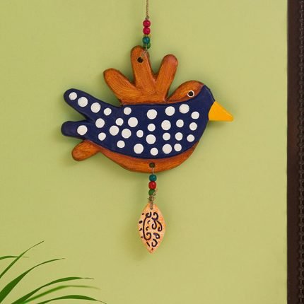 Hand-painted Terracotta Garden Wall Hanging