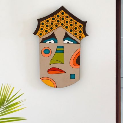 Hand-painted Tribal Wall Hanging (11 Inch)