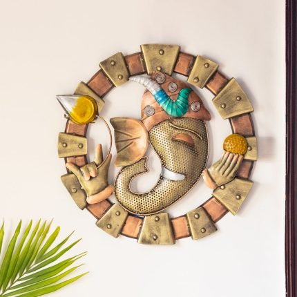 Hand-painted Wall Hanging In Iron