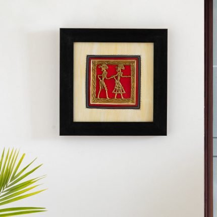 Hand-painted Wall Hanging in MDF Wood 9.1 Inch