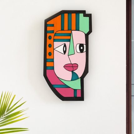 Hand-painted  Tribal Wall Hanging (13 Inch)