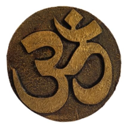 Hand-painted OM 3D Wall Hanging Wood Framed