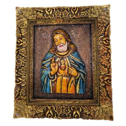 Hand-painted Lord Jesus 3D Wall Hanging Wood Framed